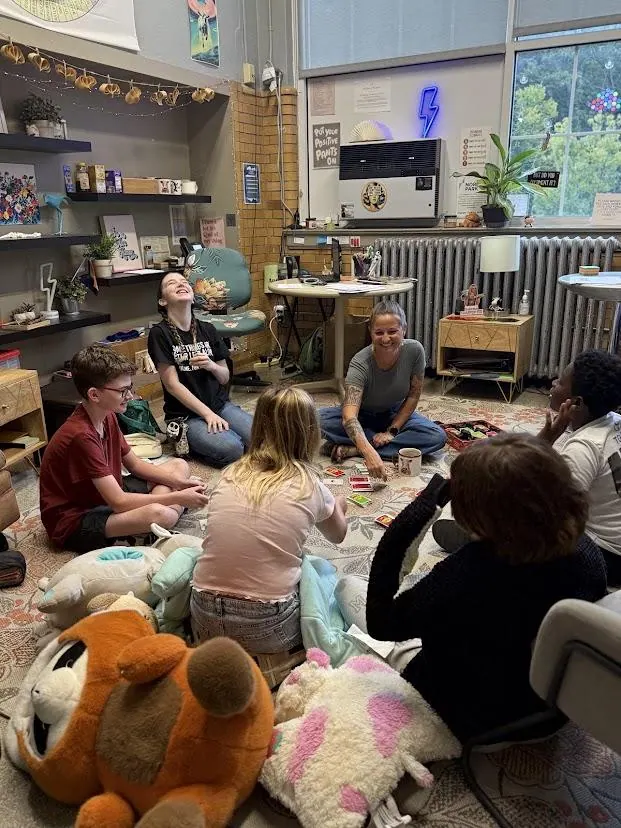 A group gathered in a classroom